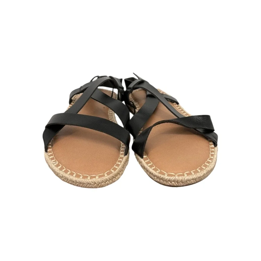 Torrid‎ Black Espadrille Slingback Sandals Women's Size 10.5 Wide
